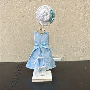 Handmade paper dress - made by my mom
